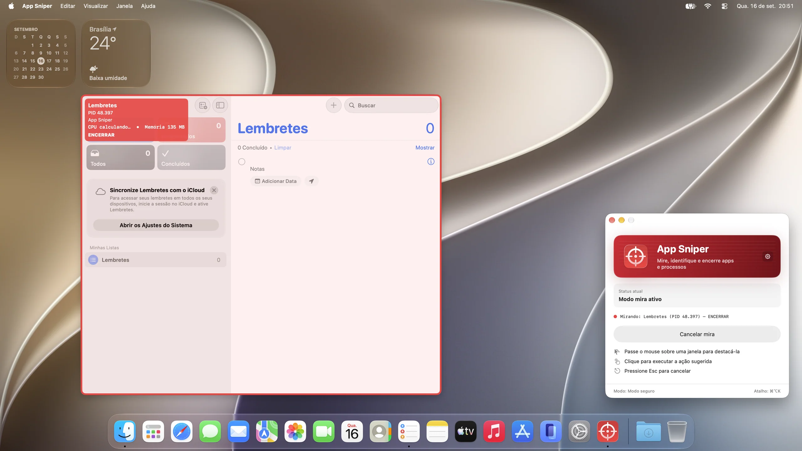 App Sniper on Mac: visual identification of an app.